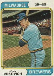 1974 Topps Baseball Cards      349     John Vukovich